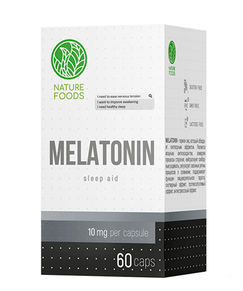 Melatonin 10 mg Nature Foods 60 капс.
